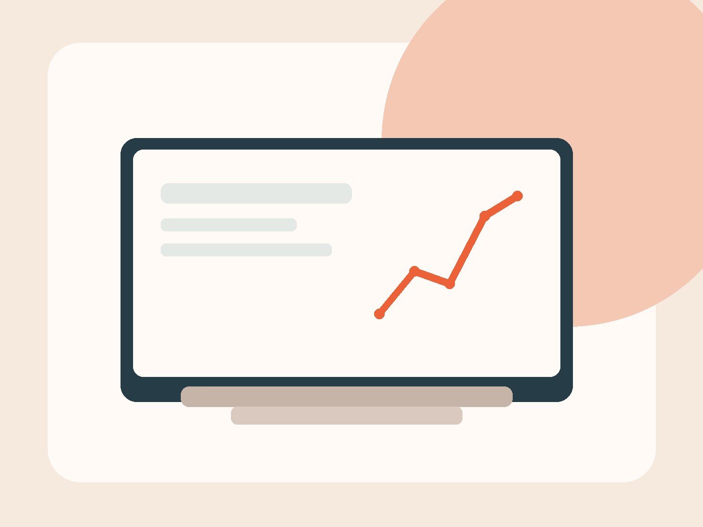 Illustration of a marketing analytics workspace
